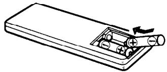 DENON DCM-260 - Insertion de la pile - 2
