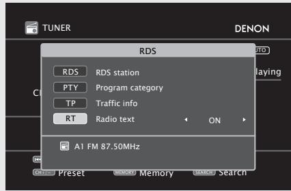 DENON AVR-4311 - RT (Radiotext) - 1