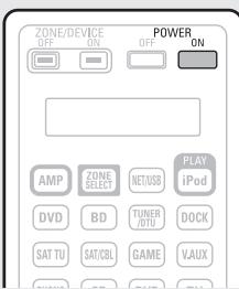 DENON AVR-4311 - Drücken Sie zum Einschalten des Geräts auf POWER ON. - 1