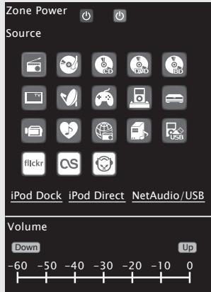 DENON AVR-4311 - [Beispie 6] Zugewiesener iPod Touch Bildschirm - 1