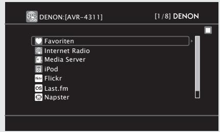 DENON AVR-4311 - ② Zur Wiedergabe verbinden Sie den iPod direkt mit dem USB-Anschluss - 1
