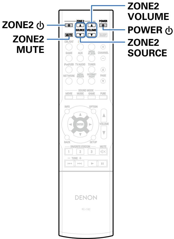 DENON AVR-X1000 - Lecture dans ZONE2 - 1
