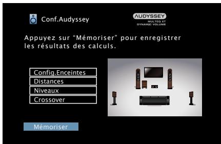DENON AVR-X1000 - Sélectionner "mémoriser" et appuyez ensuite sur ENTER. - 1