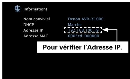 DENON AVR-X1000 - Contrôle de l'appareil à partir d'un contrôle web - 1
