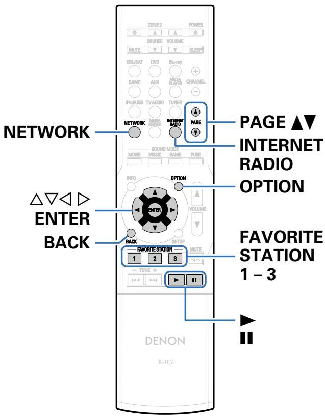 DENON AVR-X1000 - Écoute de radio internet - 1