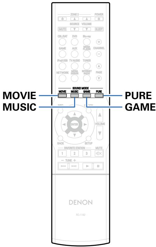 DENON AVR-X1000 - Sélection d'un mode écoute - 1