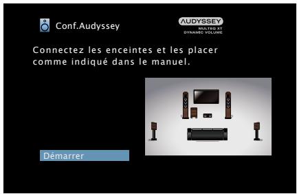 DENON AVR-X1000 - Procédure pour les réglages des enceintes (configuration audyssey®) - 4