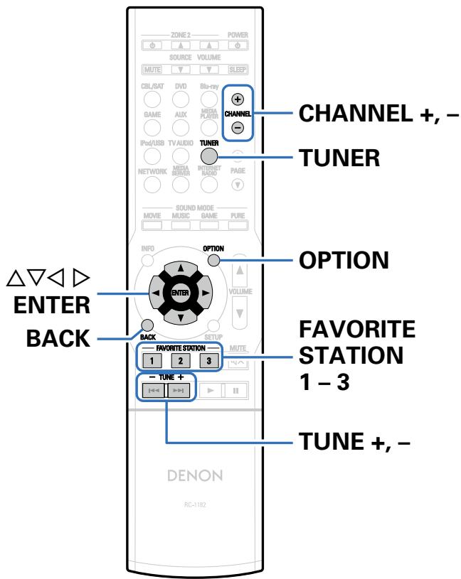 DENON AVR-X1000 - Écoute de diffusion fm/am - 1