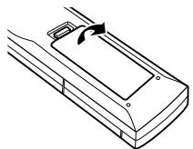 DENON AVR-X1000 - Insertion des piles - 1