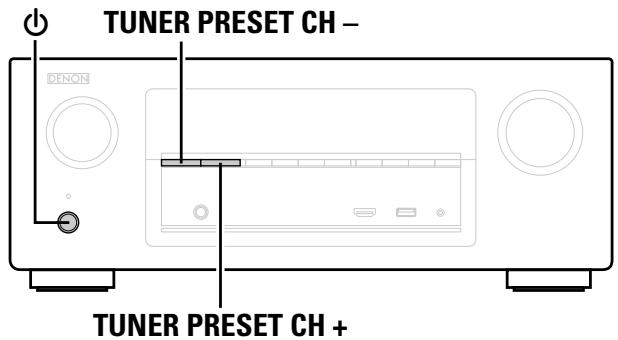 DENON AVR-X1000 - Réinitialisation des réglages d'usine - 1