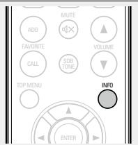 DENON CEOL N5 BLANC - Pendant la lecture, appuyez sur INFO. - 1