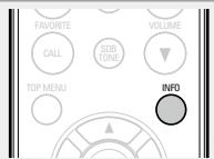 DENON CEOL N5 BLANC - Pendant la lecture, appuyez sur INFO. - 1