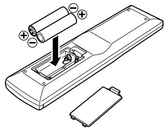 DENON CEOL N5 BLANC - Insertion des piles - 2