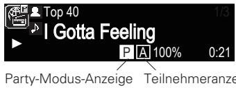 DENON DNP-720AE - Wählen von Tracks von Teilnehmern - 1