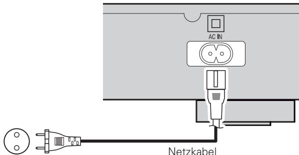 DENON DNP-720AE - Anschluss des Netzkabels - 1