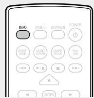 DENON DNP-F109 BK - Pendant la lecture, appuyez sur INFO. - 1