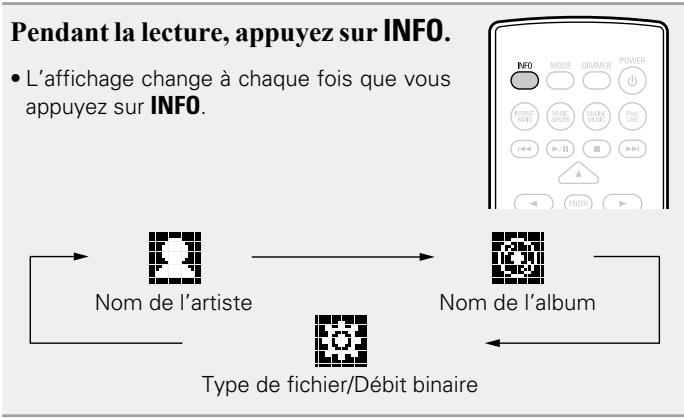 DENON DNP-F109 BK - Selection de l'affichage - 1