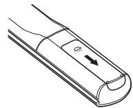 DENON PMA-2010AE - Insertion des piles - 1