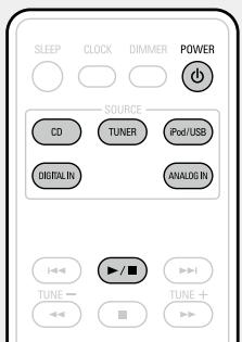 DENON RCD-M39 - Appuyez sur POWER. - 1