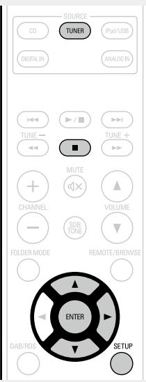 DENON RCD-M39 - Appuyez sur SETUP. - 1