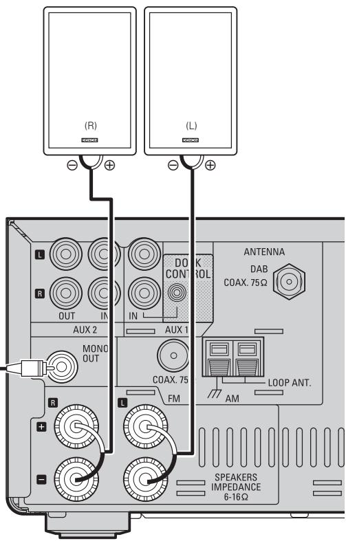 DENON RDC-M37 - Connexion des enceintes - 3