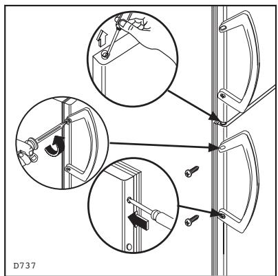 ZANUSSI ZA32W - Pour changer le sens d'ouverture des portes - 4