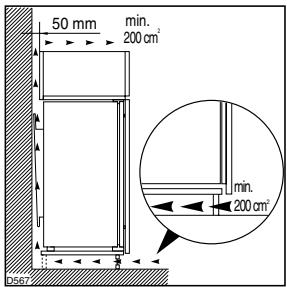 ZANUSSI ZBB6244 - Achtung: Die Ventilations - Öffnungen müssen immer sauber gehalten werden. - 1