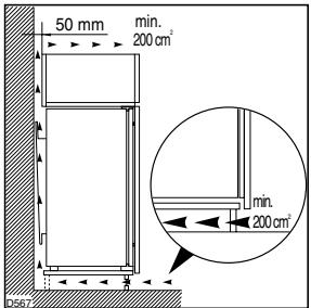 ZANUSSI ZBB7294 - Attention: veillez à ne pas obstruer les ouvertures de ventilation. - 1