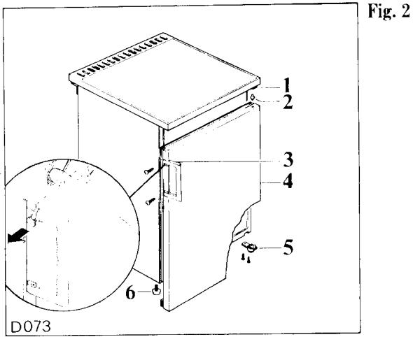 ZANUSSI ZFB140T - Réversibilité de la porte - 1