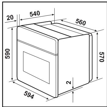 ZANUSSI ZOB865QXR - Befestigung im Möbel - 1