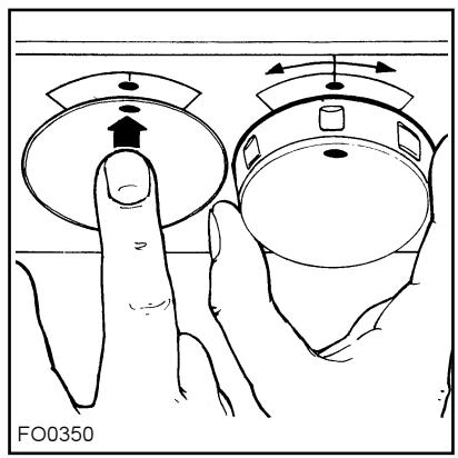 ZANUSSI ZOB881QN - Manette du sélecteur (ZOB 881) - 2