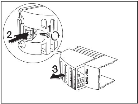 ZANUSSI ZRB34W - Remplacement de l'ampoule d'éclairage - 1
