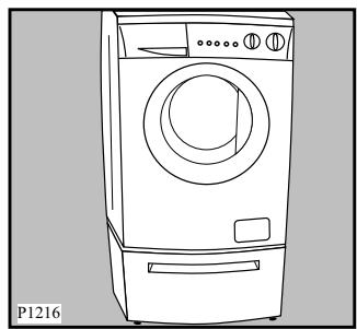 ZANUSSI ZWF1400 - Installation sur un piédestal avec tiroir - 1