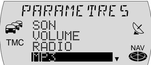 BLAUPUNKT TRAVELPILOT E2 - Sélectionner une info MP3 - 1