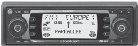 BLAUPUNKT TRAVELPILOT E2 - Retirer la façade - 1