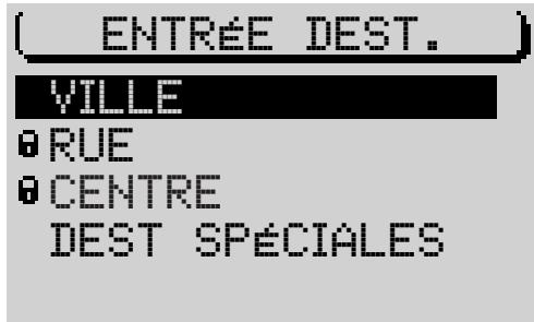 BLAUPUNKT TRAVELPILOT RNS4 - Entrée de la destination - Ville - 1