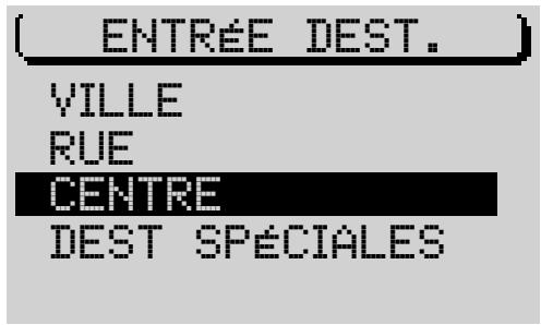 BLAUPUNKT TRAVELPILOT RNS4 - Entrée de la destination - Centre - 2