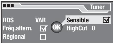 BLAUPUNKT TRAVELPILOT ROME EUROPE NAV56E - Modifier la sensibilité de la recherche - 1