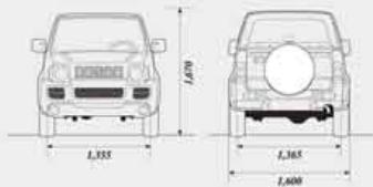 SUZUKI JIMNY - Dimensions - 2
