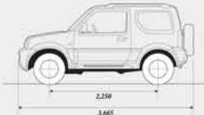 SUZUKI JIMNY - Dimensions - 3