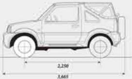 SUZUKI JIMNY - Dimensions - 5