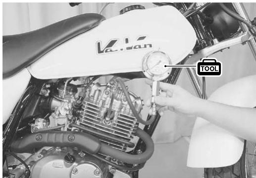 SUZUKI VANVAN 125 - Procedure de controle de la compression - 1