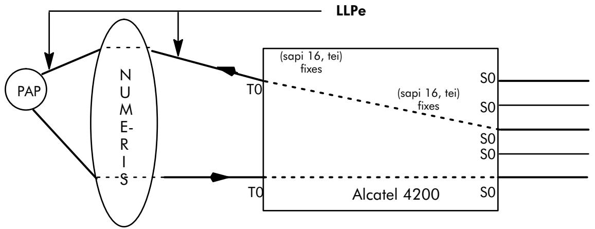 ALCATEL-LUCENT 4200 E - Synoptique général d'une LLP externe - 1