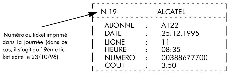 ALCATEL-LUCENT 4200 E - Format d'édition du ticket - 1