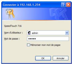ALCATEL-LUCENT 716G - Accès aux pages Web SpeedTouch™ - 2