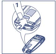 ALCATEL-LUCENT OT-511 - Insérer et extraire la carte SIM (1) - 2