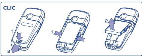 ALCATEL-LUCENT OT-735I - Installer et extraire la batterie - 2