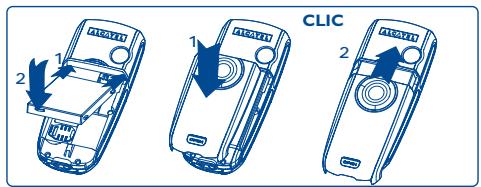 ALCATEL-LUCENT OT-757 - Installer et extraire la batterie - 1