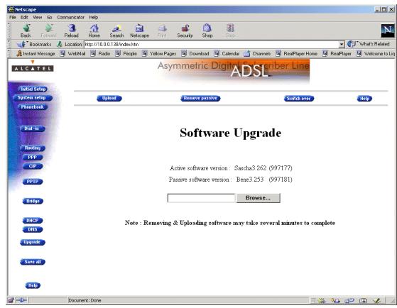 ALCATEL-LUCENT SPEEDTOUCH HOME - Software upgrade via your LAN - 1