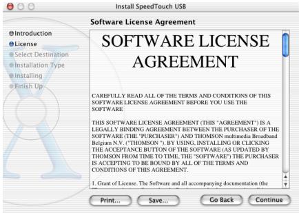 ALCATEL-LUCENT 530 - La fenêtre Accord de licence de logiciel s'affiche : - 1